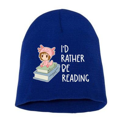 Id Rather Be Reading Bookaholic Book Nerd Booktrovert Book Gift Short Acrylic Beanie