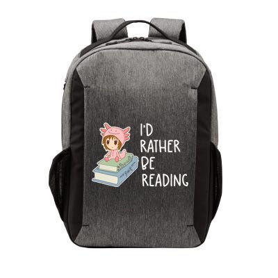 Id Rather Be Reading Bookaholic Book Nerd Booktrovert Book Gift Vector Backpack