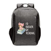 Id Rather Be Reading Bookaholic Book Nerd Booktrovert Book Gift Vector Backpack
