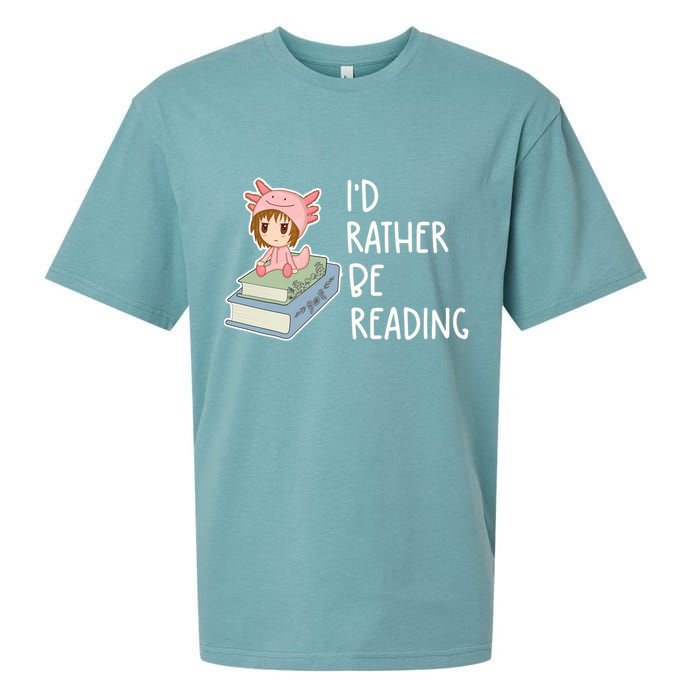 Id Rather Be Reading Bookaholic Book Nerd Booktrovert Book Gift Sueded Cloud Jersey T-Shirt