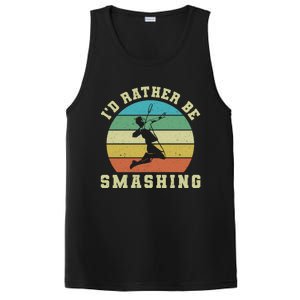 Id Rather Be Smashing Badminton Shuttlecock Gift PosiCharge Competitor Tank