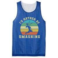 Id Rather Be Smashing Badminton Shuttlecock Gift Mesh Reversible Basketball Jersey Tank