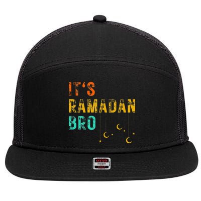 It's Ramadan Bro Islamic Fasting Muslim 7 Panel Mesh Trucker Snapback Hat