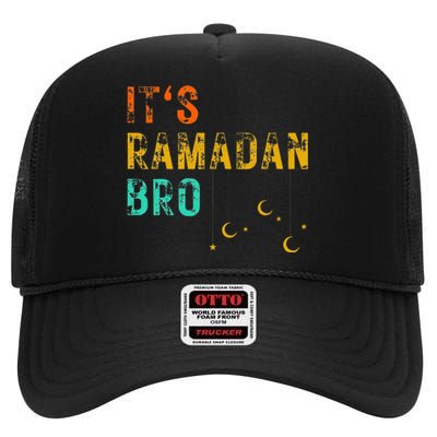 It's Ramadan Bro Islamic Fasting Muslim High Crown Mesh Back Trucker Hat