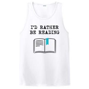 Id Rather Be Reading Booklover Humor Gift Book Gift PosiCharge Competitor Tank