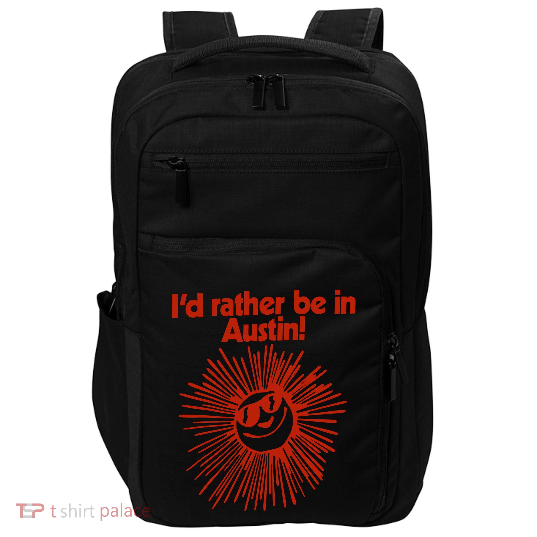 ID Rather Be In Austin Impact Tech Backpack