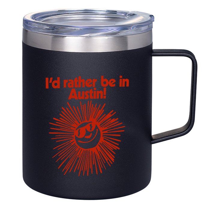 ID Rather Be In Austin 12oz Stainless Steel Coffee Mug