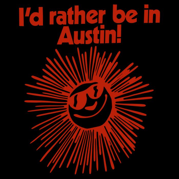 ID Rather Be In Austin Youth Performance Sprint T-Shirt