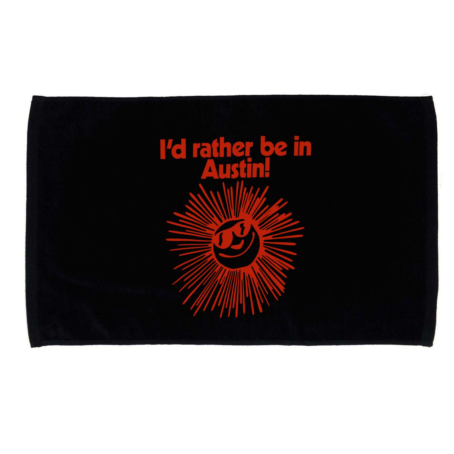 ID Rather Be In Austin Microfiber Hand Towel