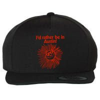 ID Rather Be In Austin Wool Snapback Cap