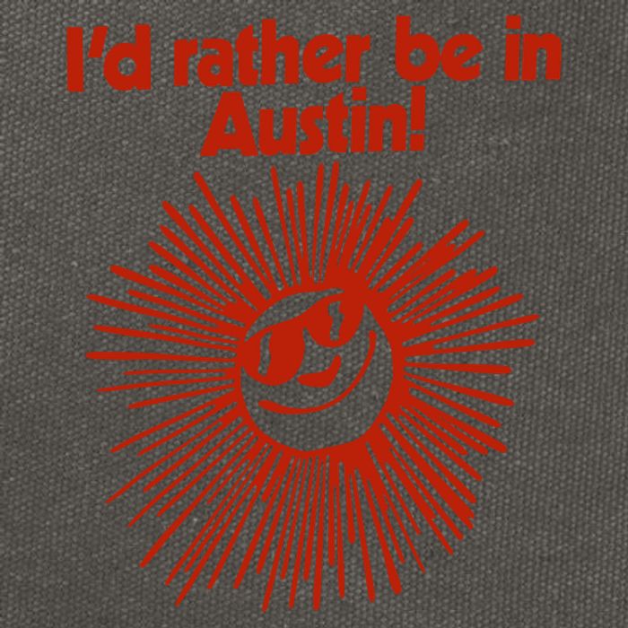 ID Rather Be In Austin Cotton Canvas Backpack