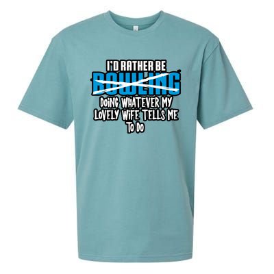 I'd Rather Be Doing Whatever My Lovely Wife Tells Me To Do Gift Sueded Cloud Jersey T-Shirt