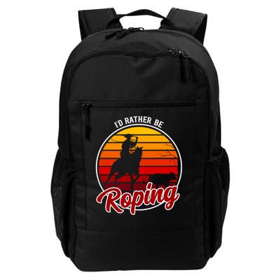 I'd Rather Be Roping Clothing - Cowboy Funny Roping  Backpack
