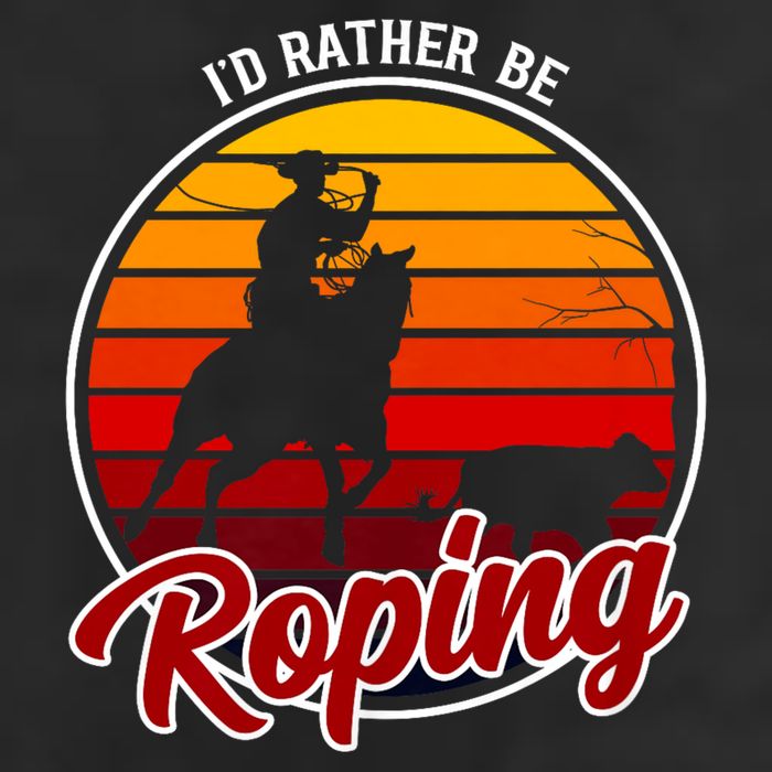I'd Rather Be Roping Clothing - Cowboy Funny Roping  Adult Drive Performance Visor