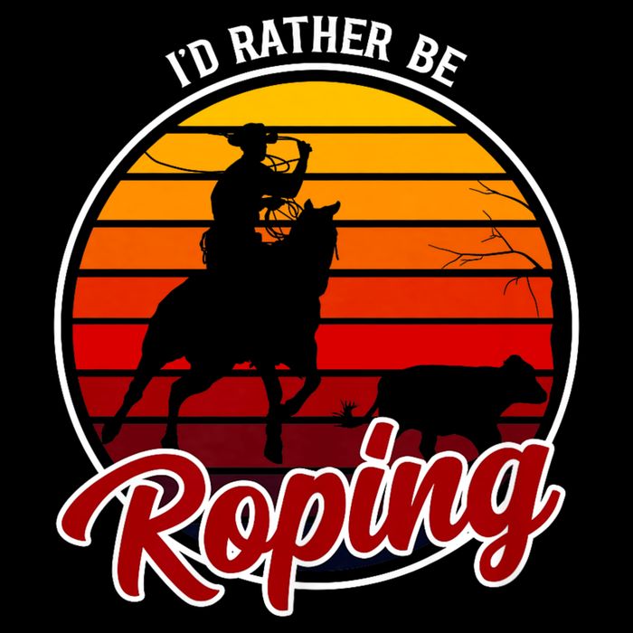 I'd Rather Be Roping Clothing - Cowboy Funny Roping  Wool Snapback Cap