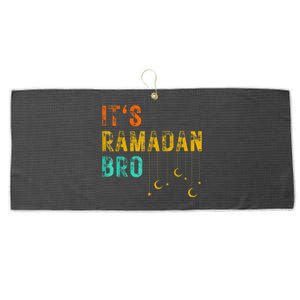 It's Ramadan Bro Islamic Fasting Muslim Large Microfiber Waffle Golf Towel