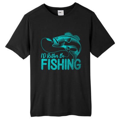 I'd Rather Be Fishing For Fisher Gift Tall Fusion ChromaSoft Performance T-Shirt