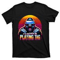 I’D Rather Be Playing Tag Funny Gorilla Meme Vr Gamer Gear T-Shirt