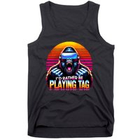 I’D Rather Be Playing Tag Funny Gorilla Meme Vr Gamer Gear Tank Top