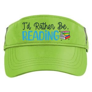 Id Rather Be Reading Cute Book Reader Saying Bookworm Quote Meaningful Gift Adult Drive Performance Visor