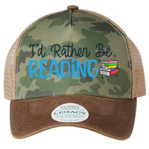 Id Rather Be Reading Cute Book Reader Saying Bookworm Quote Meaningful Gift Legacy Tie Dye Trucker Hat