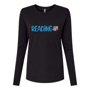 Id Rather Be Reading Cute Book Reader Saying Bookworm Quote Meaningful Gift Womens Cotton Relaxed Long Sleeve T-Shirt