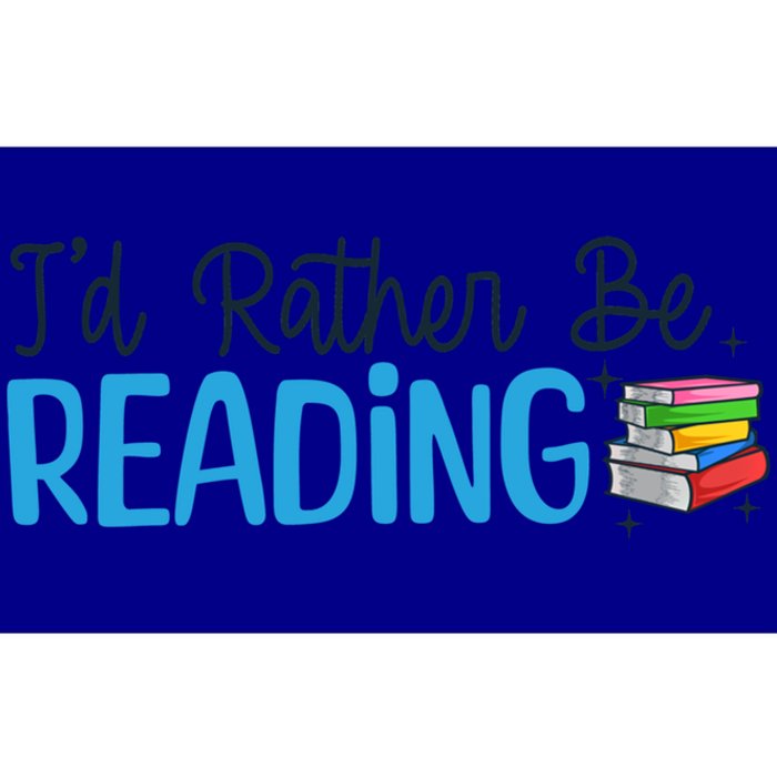 Id Rather Be Reading Cute Book Reader Saying Bookworm Quote Meaningful Gift Bumper Sticker