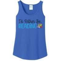 Id Rather Be Reading Cute Book Reader Saying Bookworm Quote Meaningful Gift Ladies Essential Tank