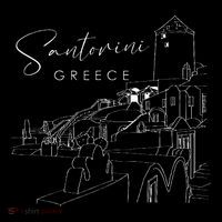 ID Rather Be In Santorini Greece Vintage Greek Islands Sweatshirt