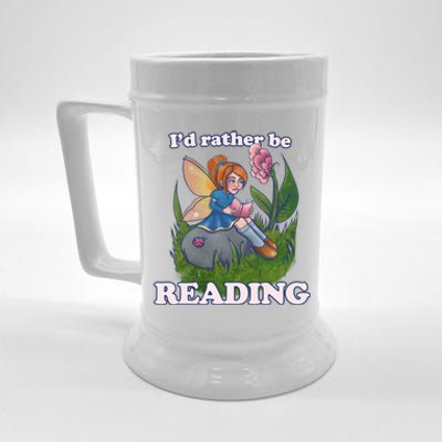 Id Rather Be Reading Cute Library Gift Beer Stein