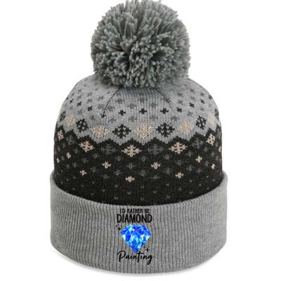 Id Rather Be Diamond Painting Gift Painter Artist Gift The Baniff Cuffed Pom Beanie