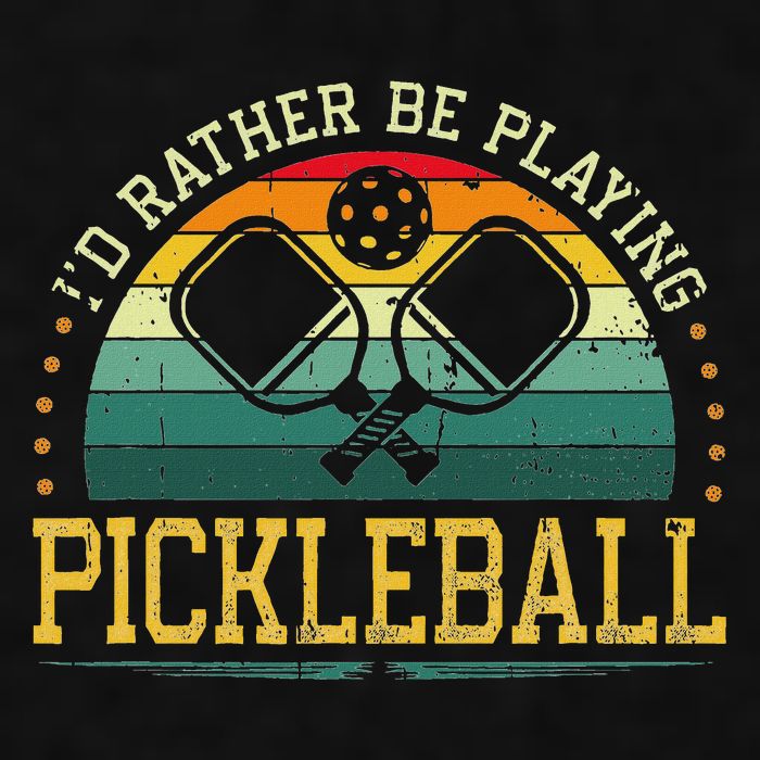 I'd Rather Be Playing Pickleball Player Ladies PosiCharge Tri-Blend Wicking Tank
