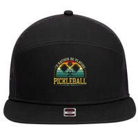 I'd Rather Be Playing Pickleball Player 7 Panel Mesh Trucker Snapback Hat