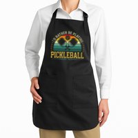 I'd Rather Be Playing Pickleball Player Apron