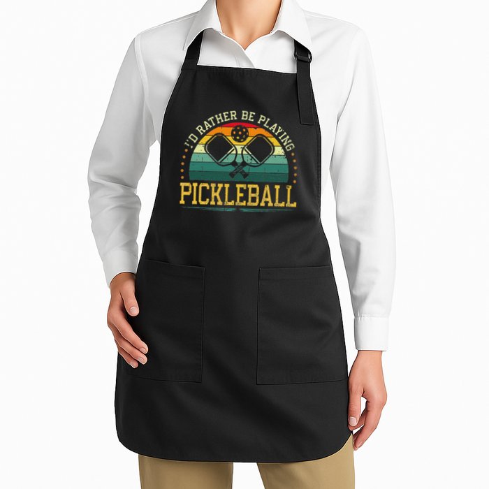 I'd Rather Be Playing Pickleball Player Apron