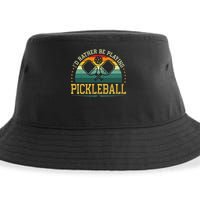 I'd Rather Be Playing Pickleball Player Sustainable Bucket Hat