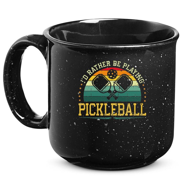 I'd Rather Be Playing Pickleball Player 15oz Campfire Ceramic Mug