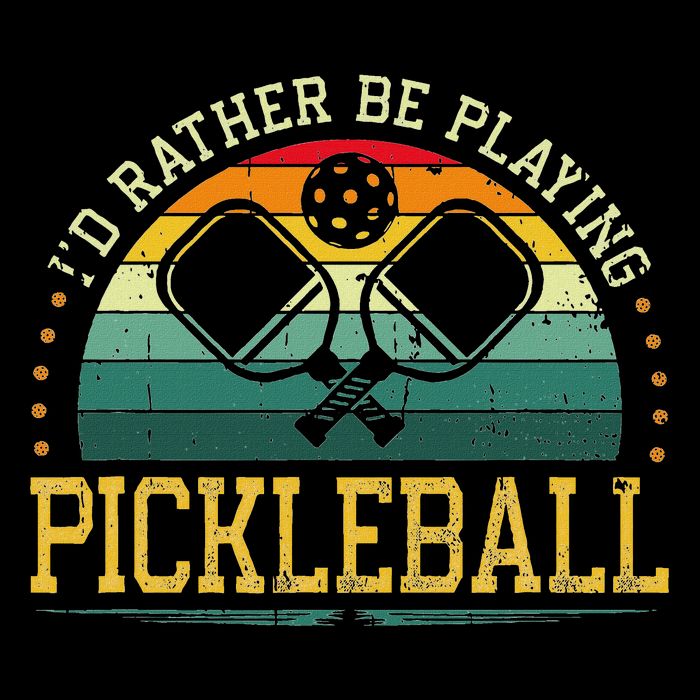 I'd Rather Be Playing Pickleball Player Flatbill Hat