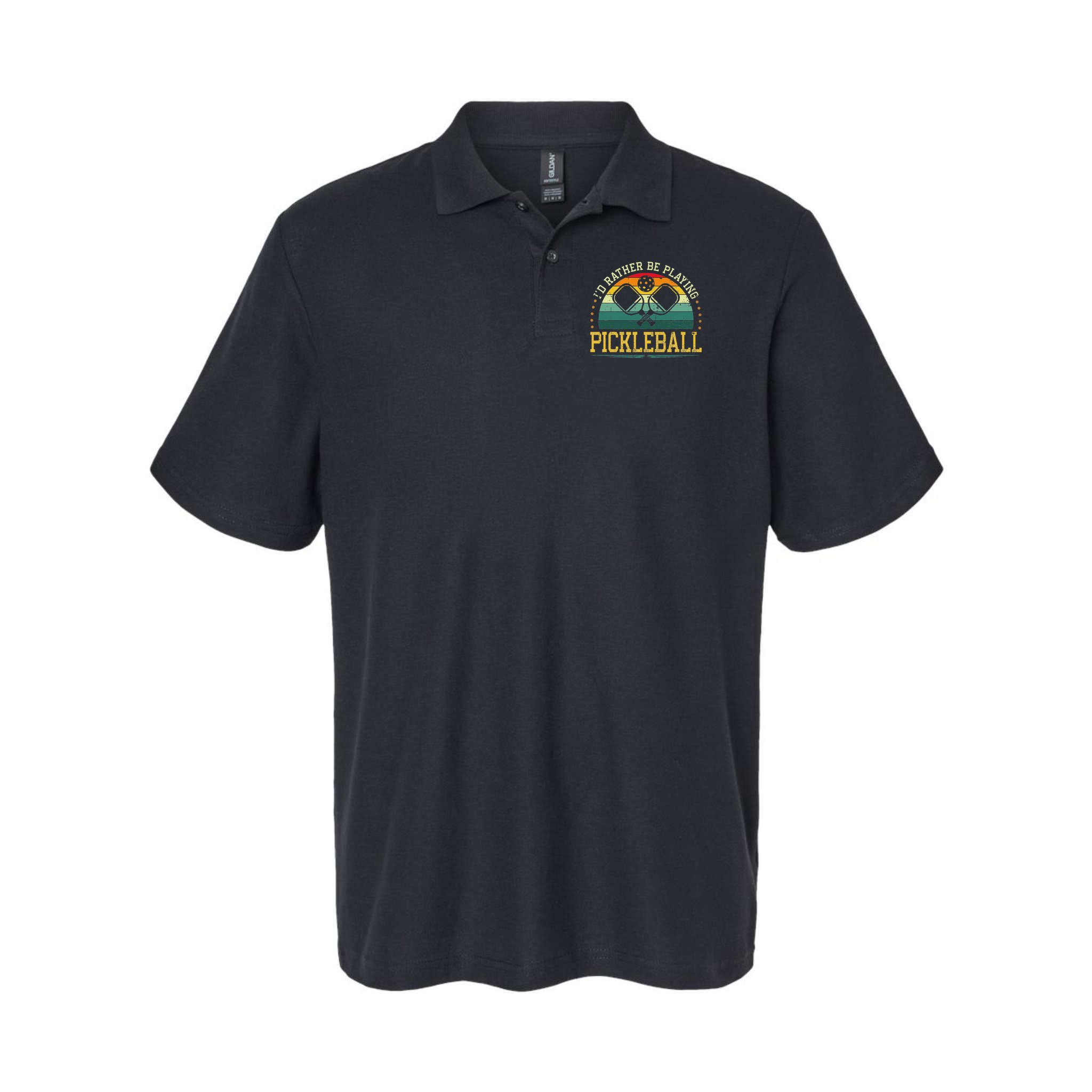 I'd Rather Be Playing Pickleball Player Polo