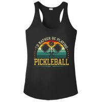 I'd Rather Be Playing Pickleball Player Ladies PosiCharge Competitor Racerback Tank
