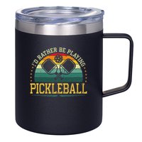 I'd Rather Be Playing Pickleball Player 12oz Stainless Steel Coffee Mug