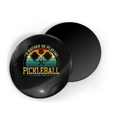 I'd Rather Be Playing Pickleball Player Magnet