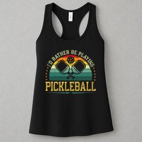 I'd Rather Be Playing Pickleball Player Womens Tank Top