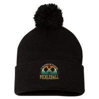 I'd Rather Be Playing Pickleball Player Pom Pom 12in Knit Beanie