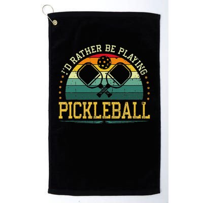I'd Rather Be Playing Pickleball Player Golf Towel