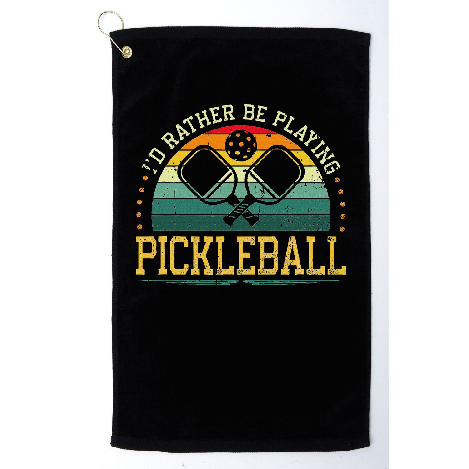 I'd Rather Be Playing Pickleball Player Golf Towel