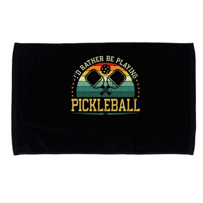 I'd Rather Be Playing Pickleball Player Microfiber Hand Towel