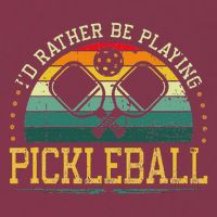 I'd Rather Be Playing Pickleball Player 16oz Travel Tumbler