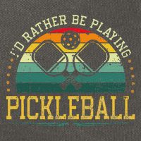 I'd Rather Be Playing Pickleball Player Cotton Canvas Backpack