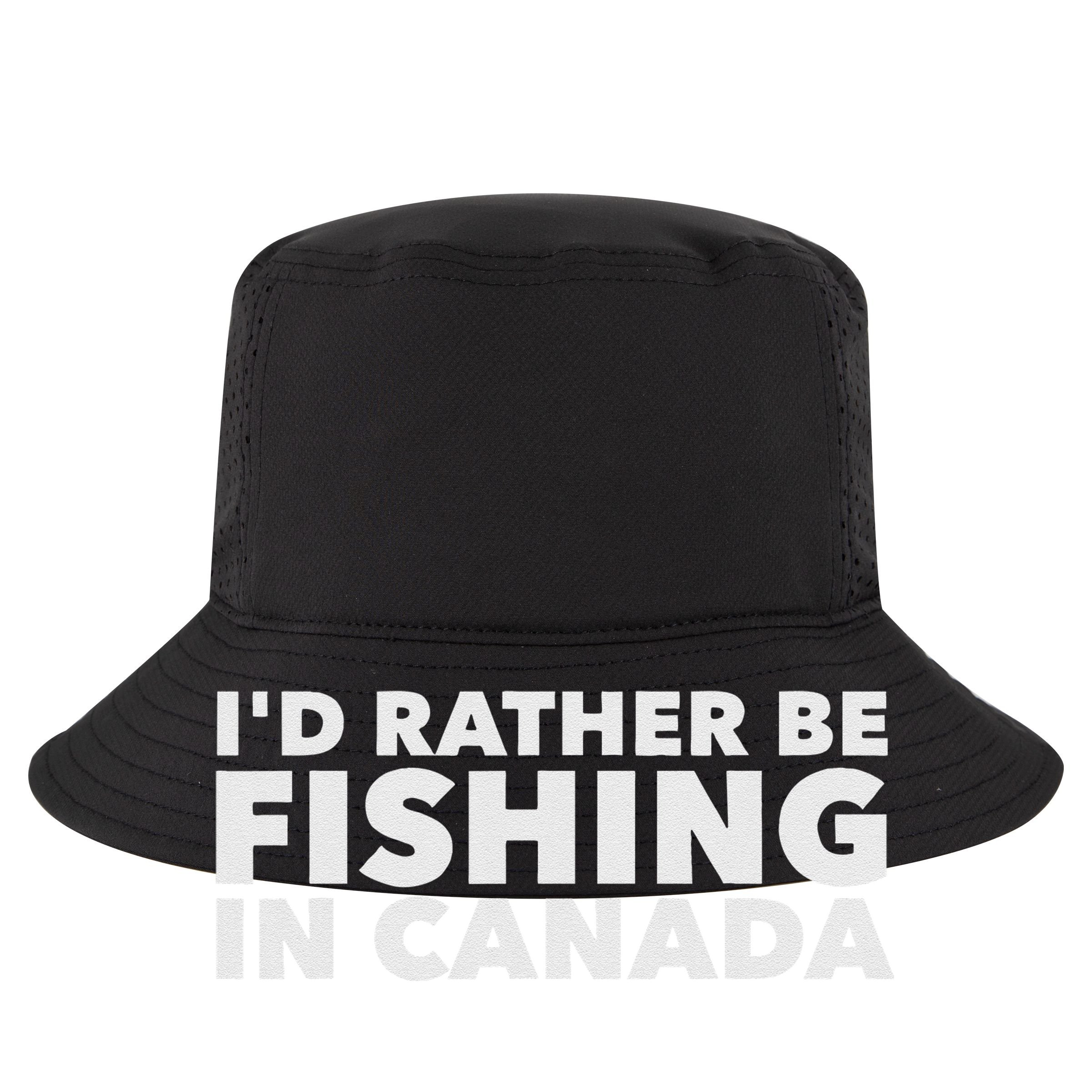 I'd Rather Be Fishing In Canada Funny Canadian Fisherman Beanie